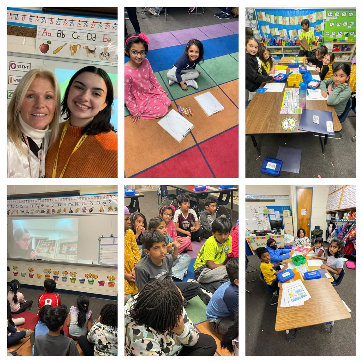 Fun with our first grade buddies today!