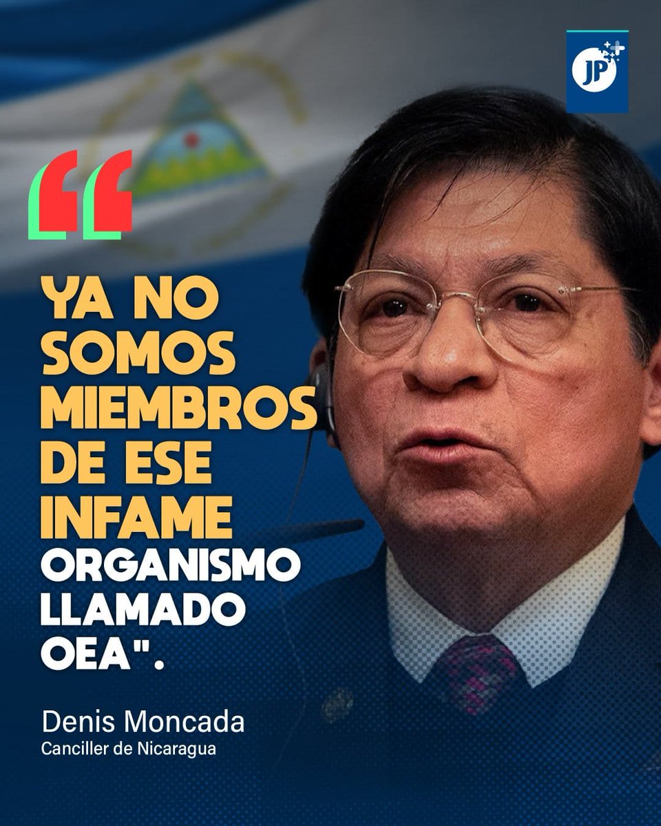 Para los que aún no sabían #Nicaragua sigue siempre libre, bendita, digna y firme ante cualquier intento de injerencia, imposición o chantaje y por eso podemos decirle a la OEA: AFUERA, LARGO que aquí no nos vendemos ni nos rendimos.
<a href="/Paulitatorq/">Paula Torrez</a> <a href="/CamilaPlomo/">𝑪𝒂𝒎𝒊𝒍𝒂 𝑨.🌸🇳🇮🇻🇪🇨🇺🇷🇺</a>
#NicaraguaTriunfa