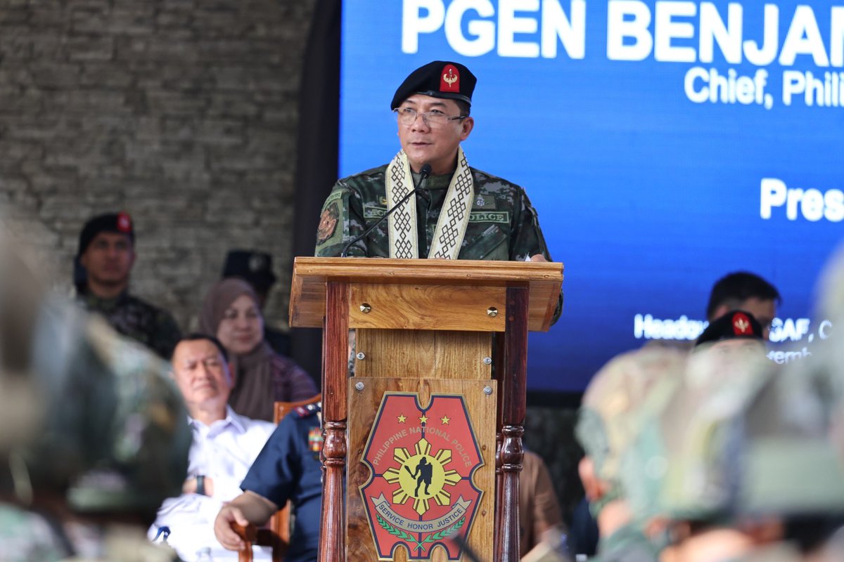 pnppio's tweet photo. In a momentous event, PNP Chief Police General Benjamin C Acorda JR. spearheaded the ceremonial turnover of office for the PNP Special Action Force.

📸 Look at this post on Facebook https://t.co/XzdVnzUUC0

#ToServeandProtect
#SERBISYONGNAGKAKAISA

https://t.co/txtYyrimqG https://t.co/VchfxgmECc