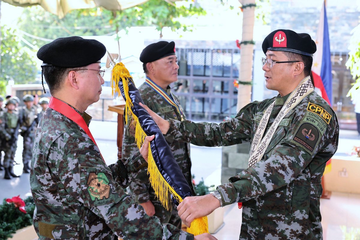 pnppio's tweet photo. In a momentous event, PNP Chief Police General Benjamin C Acorda JR. spearheaded the ceremonial turnover of office for the PNP Special Action Force.

📸 Look at this post on Facebook https://t.co/XzdVnzUUC0

#ToServeandProtect
#SERBISYONGNAGKAKAISA

https://t.co/txtYyrimqG https://t.co/VchfxgmECc