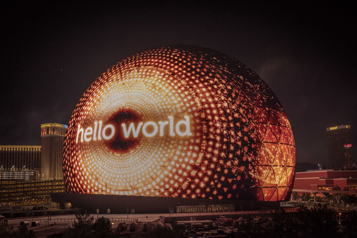 👋 #WorldHelloDay 

📷: @RichFury / Sphere Entertainment