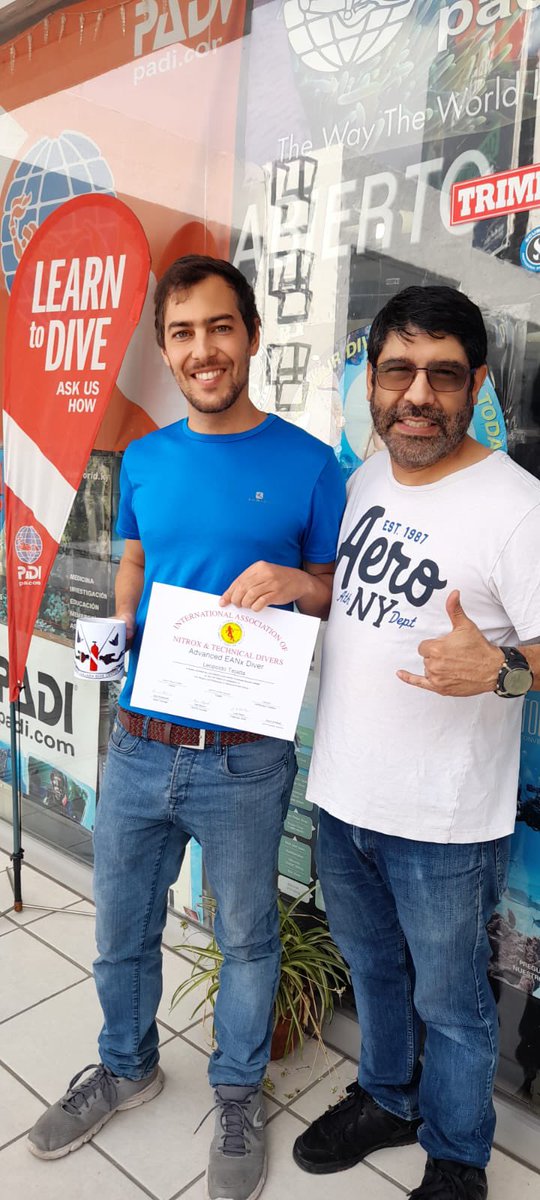 GDLDiveCenter's tweet image. Felicidades a Leo por haber completado con éxito su curso IANTD Advanced Nitrox! #advancednitrox #iantd #iantdadvancednitrox #decompresiondives