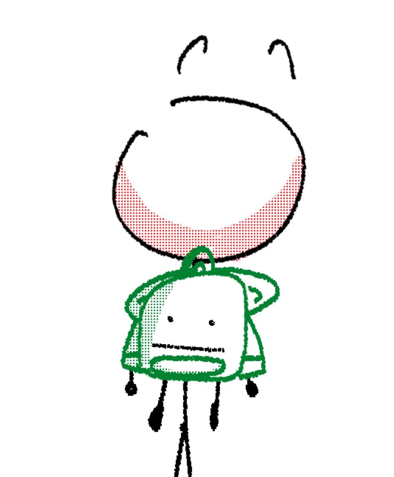 ParodyStickmin's tweet photo. just got this new backpack!!!, its pretty cool tbh,, https://t.co/wRlJfhlBrg