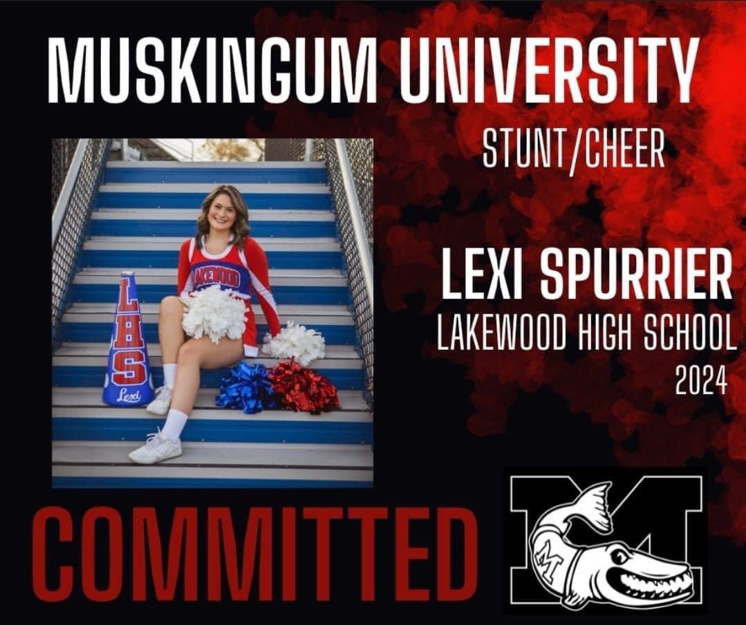 Congrats to Senior Cheerleader Lexi Spurrier for signing to cheer at <a href="/MuskingumUniv/">Muskingum University</a>! They are getting a great student-athlete and person!!