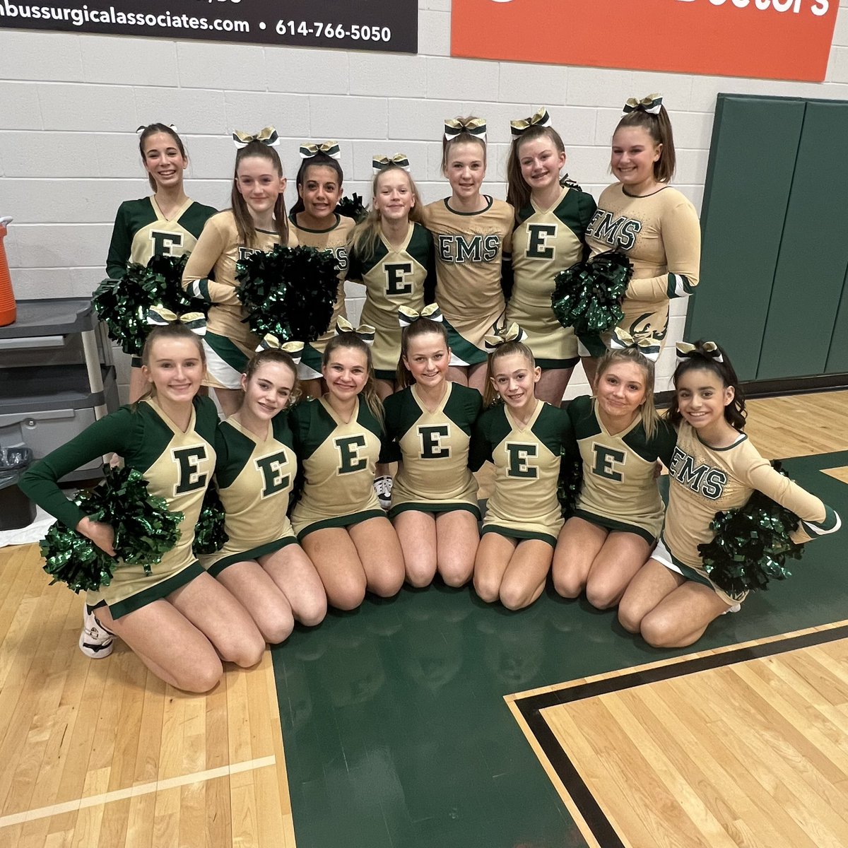 eversolecheer's tweet photo. Our court-side energy was off the charts tonight as we cheered on our boys basketball teams in their season opener! We are so pumped for the exciting season ahead! 🙌 #BasketballSeasonStart #SOAREagles https://t.co/q6CjpZREV4