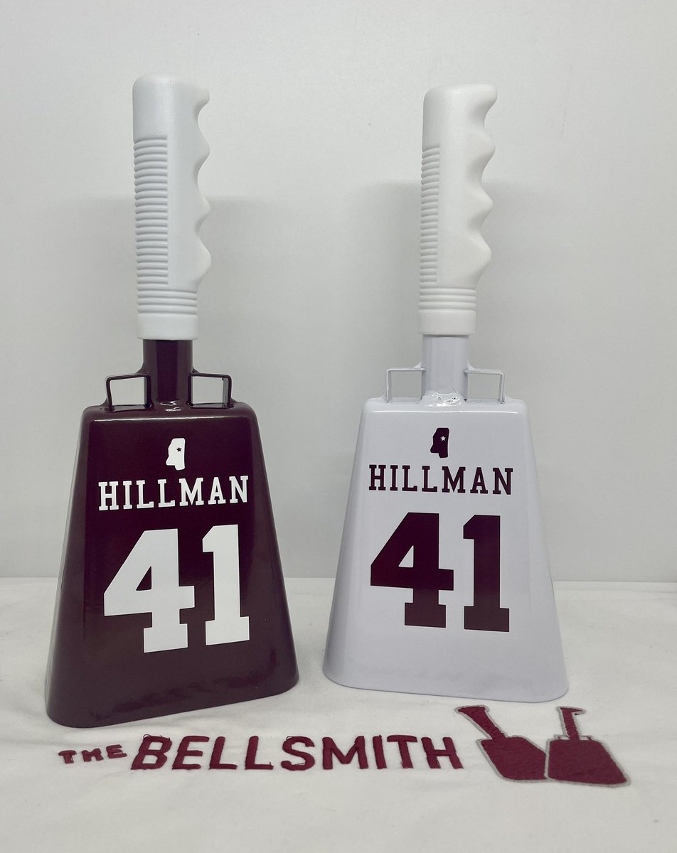 Egg Bowl week is a special week, so let’s add a special team guy to our #NIL roster- <a href="/ManuelHillman/">manuel hillman</a>. Now you need one of his uniform #Cowbells to cheer him on and get yours signed too. #HailState #Bellsmith