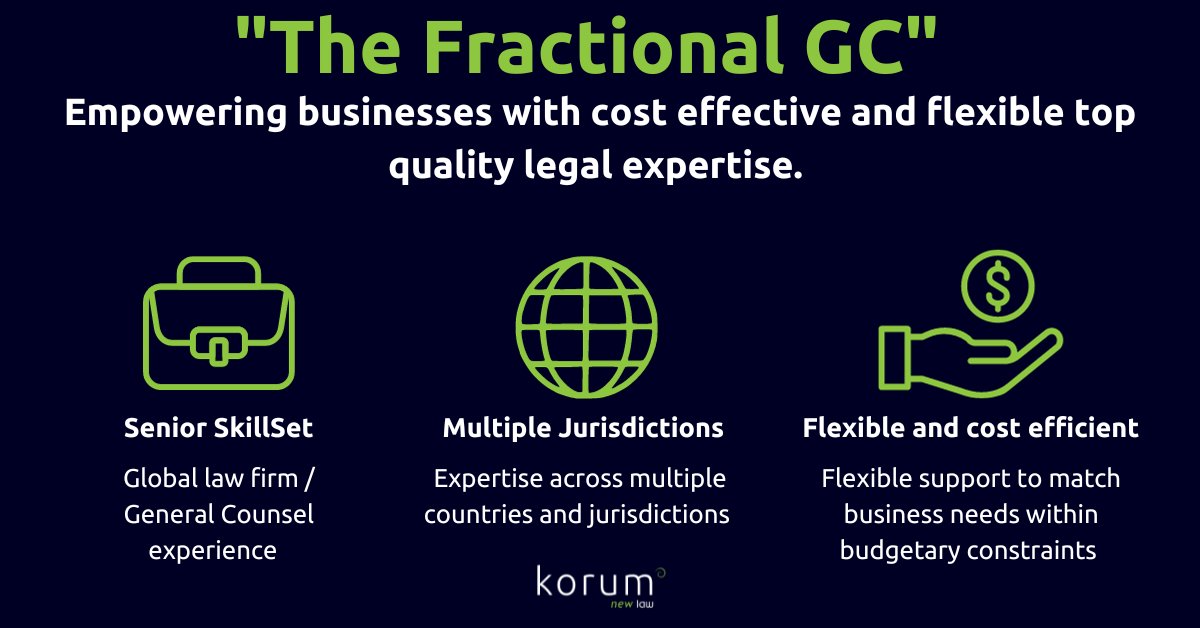 The idea of hiring a permanent in-house General Counsel can be daunting especially for startups and SMEs. A solution has emerged known as the Fractional GC. Get in touch with our team to find out more!  

hubs.li/Q029HBq30
