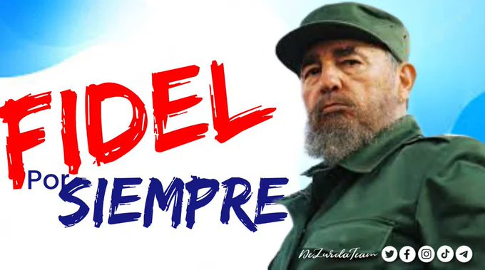 👉El que no esté dispuesto a luchar en estos tiempos, pues que simplemente se retire. 
"Este combate no es para cobardes" 🇨🇺
#FidelPorSiempre 
#DeZurdaTeam