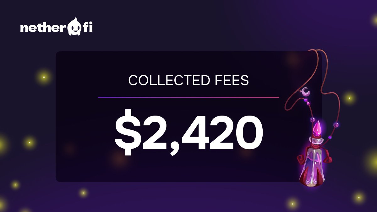 netherlabs_'s tweet image. 🌅GM #NetherFi 

After a brief technical pause, we are back!

We just collected over $2.4K worth of fees from previous week!

Get ready for massive ETH APRs from 11AM UTC! 🔥🔥🔥

 nether.fi/#/earn 🧑‍🌾💰

#perpetuals #base #realyield #ethereum #DeFi #BuildOnBase