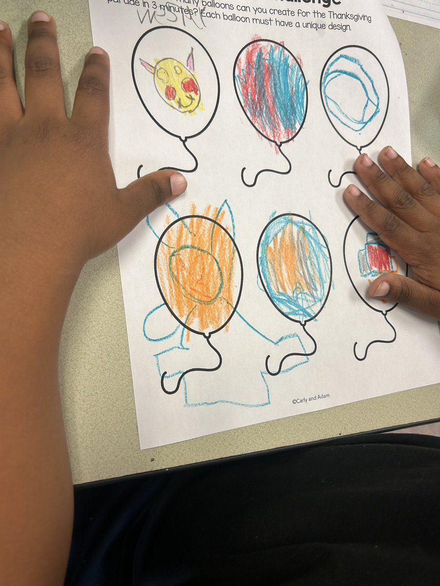 MrsSmithKinders's tweet photo. Today was a new favorite day in Kindergarten.  We learned a little history of Macy’s Thanksgiving parade, read ‘Balloons over Broadway’, and designed our own balloons.  ThePokémon was our favorite balloon from the 2023 parade!   @BunnElementary https://t.co/V7GAR71j55