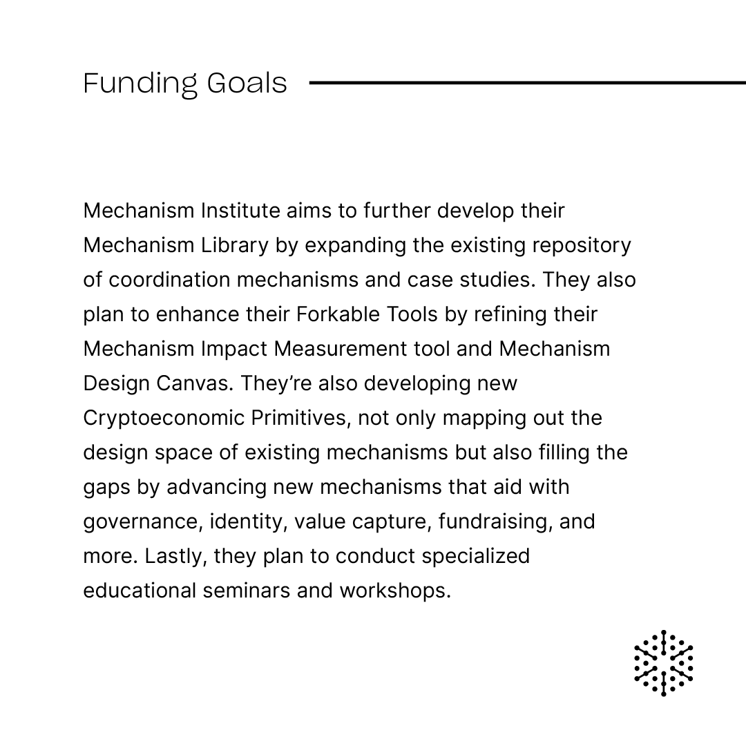 OpenCivics's tweet photo. Showcase: Genesis Round Grantee – @mechanism_inst
Donate: https://t.co/7JtMaT9kQJ
#GG19 #Gitcoin #deciv https://t.co/VQJLp6cZ55