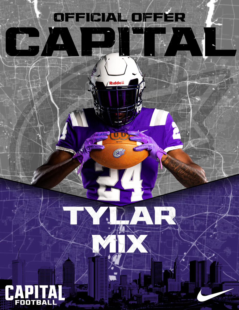After a great conversation with @CoachFoos I am blessed to receive an offer from @CapitalU_FB thank you for the opportunity