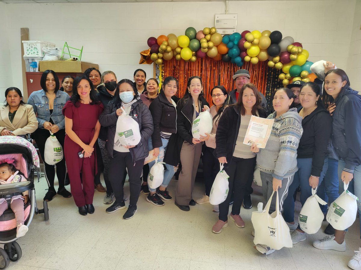Big thank you to @NYCCouncil38 for always looking out for our school community! With her support, 40 families had turkey for Thanksgiving. The Lions Club also helped 30 families have a feast, and NYU Langone donated 60 grocery bags. This is the power of community!