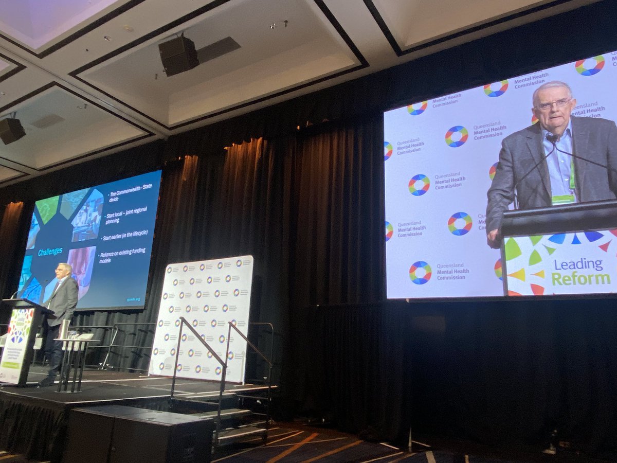When it comes to youth … “we don’t call the mental health service we call the cops”. 

We need to look at early intervention way before mental health concerns show up. Prof Harvey Whiteford at <a href="/Qld_MHC/">QMHC</a> Reform Summit. #mentalhealth