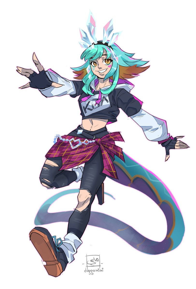 Superfan Neeko! Really love her outfit! 
💖💖🎤🎶🎸

#LeagueOfLegends #Neeko #artofTFT #TFTRemixRumble