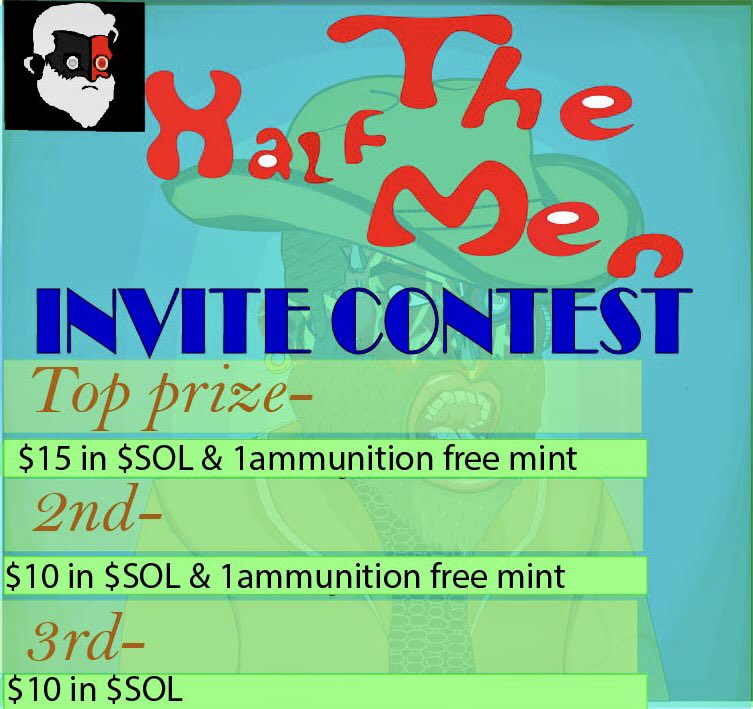 mori9543's tweet photo. 🎉@TheHalf_men SHILLING CONTEST🎉
‼️JOIN DISCORD TO KNOW MORE‼️
https://t.co/Bp89GGrHEn
#NFTdrops #NFTCommuntiy #NFTGiveaways #Giveaway #SOL #NFTCollector #XRP #NFTGiveaways #FreeNFTs #Cryptocurency #InviteContest #TwitterPicker #GiveawayAlert #XRPLCommunity #XRPL #HalfMen https://t.co/2ZkVDJ4aHm