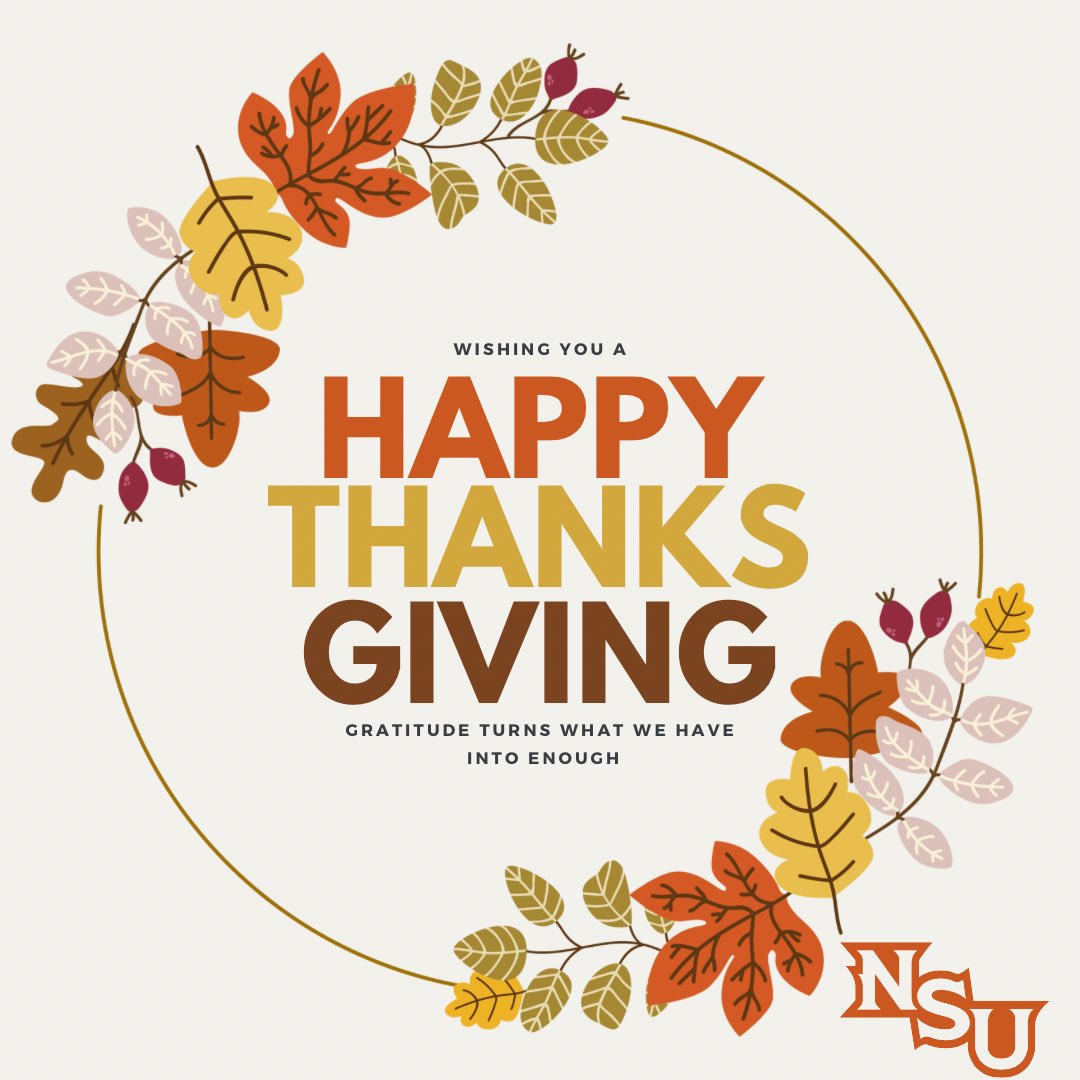 NSU Demons Softball (@nsudemonssb) on Twitter photo As a reminder, we will be in a recruiting shutdown from Nov. 22nd-26th. No contact can be made between student athletes or D1 institutions. 
Happy Thanksgiving from our family to yours! 
#ForkEm As a reminder, we will be in a recruiting shutdown from Nov. 22nd-26th. No contact can be made between student athletes or D1 institutions. 
Happy Thanksgiving from our family to yours! 
#ForkEm