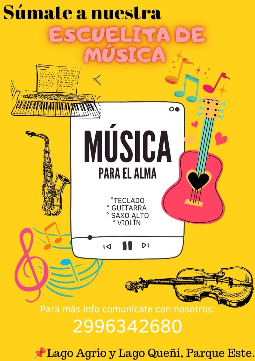 lavozdelneuquen's tweet image. Mirá que buena opción para los chicos en las vacaciones: Escuelita de música en el Parque Este weblavoz.com/secciones/soci…
#opcion #cutralco #escuelita #musica #vacaciones
