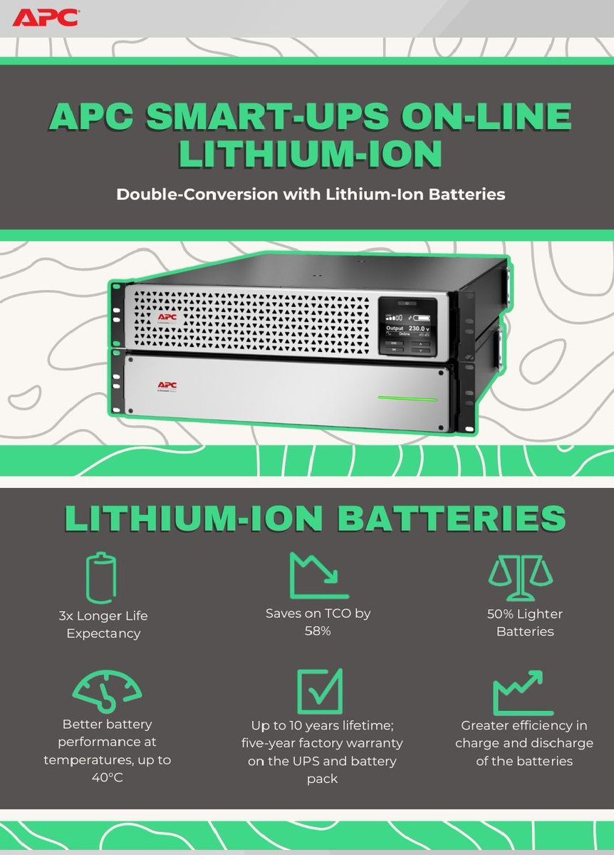 1phildata's tweet photo. Smart-UPS On-Line provides high density, true double-conversion on-line power protection for servers, voice / data networks, medical labs, and light industrial applications. 

Learn More About APC Smart-UPS: https://t.co/AUwtzQgADt https://t.co/8W1XcrqjJx