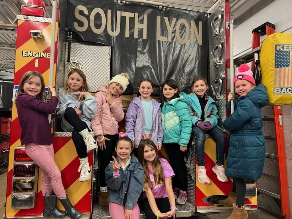 SouthLyonFD's tweet photo. Thank you, Revolution Crew Dance Team from The Studio, for stopping in to visit and for the basket of goodies! 🥰 https://t.co/qhR8nu0fqC