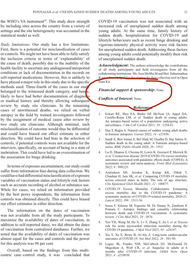 awakenindiamvmt's tweet photo. ICMR's study on sudden deaths: With USD 6 million in commitments from Bill & Melinda Gates Foundation, another USD 122 million committed from CDC, and over Rs. 171 crores in royalty from sale of Covaxin, @ICMRDELHI declares no financial support and no conflict of interest. 

Such a perfectly honest disclosure.

https://t.co/6obAjwmuWS

https://t.co/tZw4D1VJOD

https://t.co/Cx0osf0a3e

https://t.co/gsqQov1ZjW