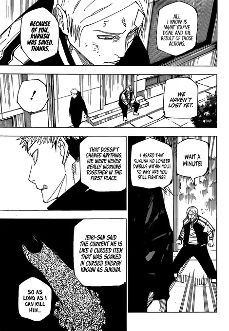rereading some JJK chapters (as one must) and. Did yuuji eat the other death paintings uhhHHHH???? 