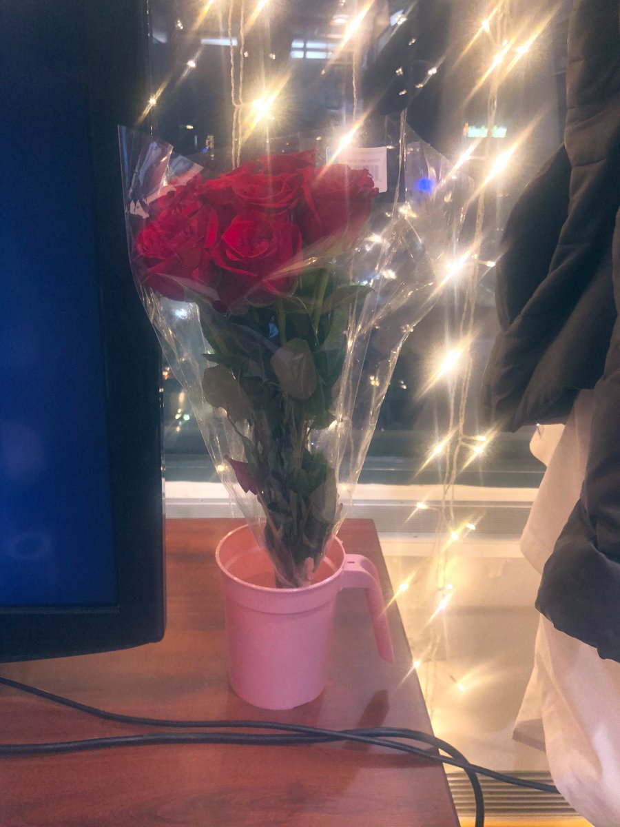 Birthday flowers - night float edition.