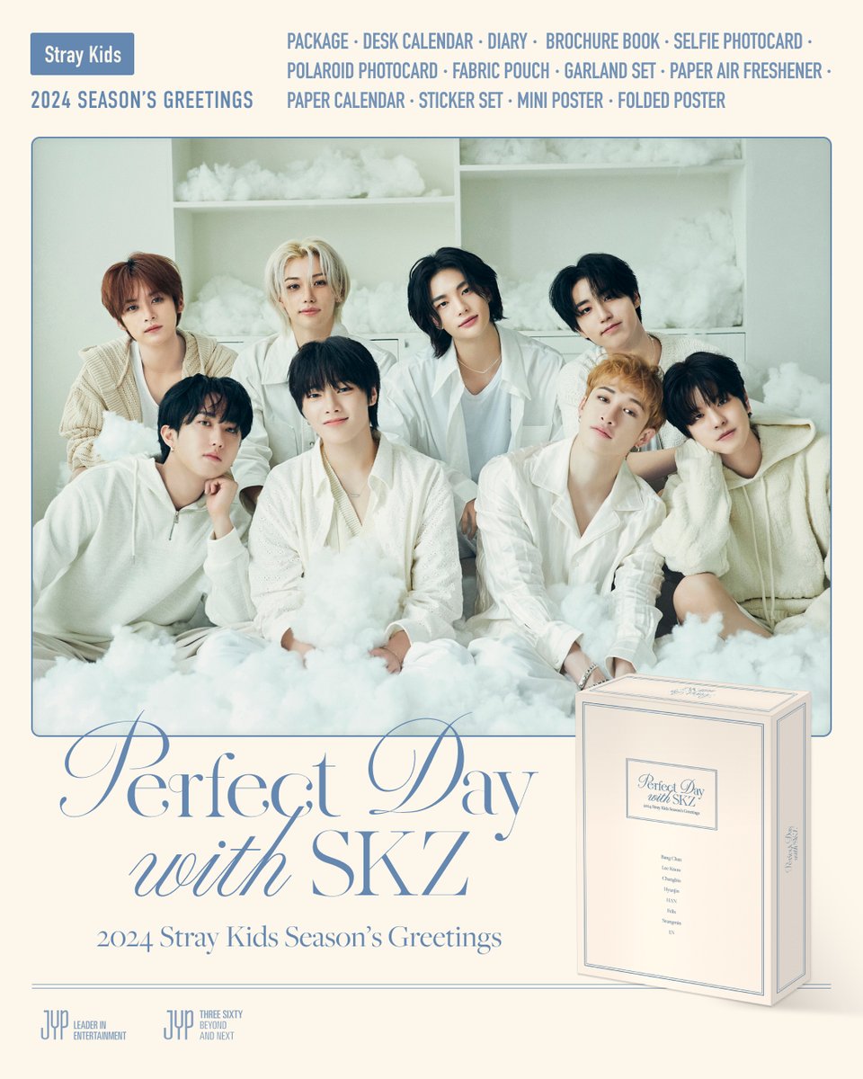 [PLS RT | CAN | USA ]  

#STRAYKIDS [Perfect Day With SKZ] 2024 Seasons Greetings GO  

- $43 USD / $59 CAD 
- SEALED / UNSEALED 
- CLOSES: NOVEMBER 28 @ 10:00 PM EST  

Form: forms.gle/LrVxwZc883WSk1…

#스트레이키즈 #StrayKidsSeasonsGreetings #YouMakeStrayKidsStay