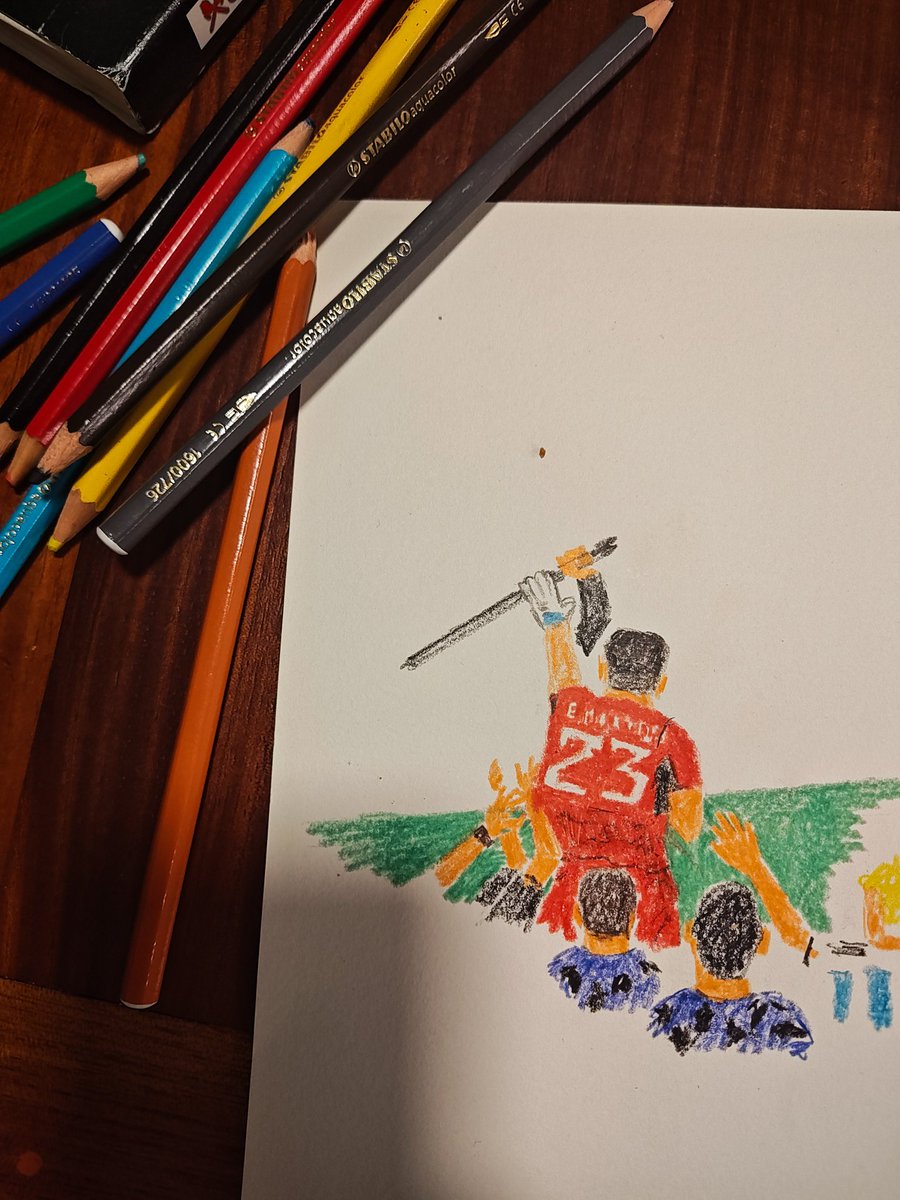 la ansiedad cada unx la canaliza como puede. y ahora era agarrar los lápices en el entretiempo