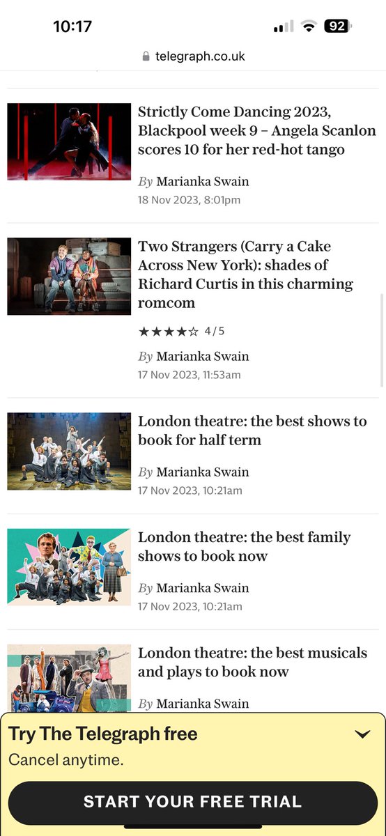 1. UK news website of the year Teleraph шүү дээ. Урлаг шүүмжлэгч сэтгүүлч Marianka Swain шүү дээ

2. Урлагийн шүүмж шүү дээ

3. Тоож бичсэн байнө шүү дээ

4. Дүр нэг бүрчлэн бичсэн байна шүү дээ

5. Монголд угаасаа кино шүүмж, театр шүүмж, зохиол шүүмж гэдэг зүйл байхгүй тул Шар