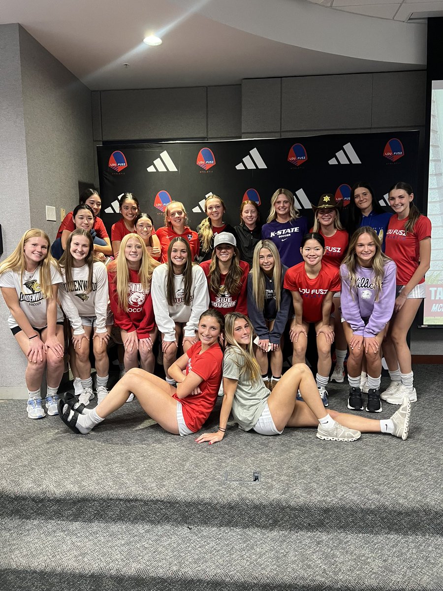 13 Division 1 commits in our u19 team for the 2024 class. The most in our  <a href="/GAcademyLeague/">Girls Academy</a> conference. Two more on visits this past weekend. I am so proud of this group and the culture our club has created.  @LFAGA_05_06 <a href="/LouFuszSoccer/">Lou Fusz Soccer Club</a>