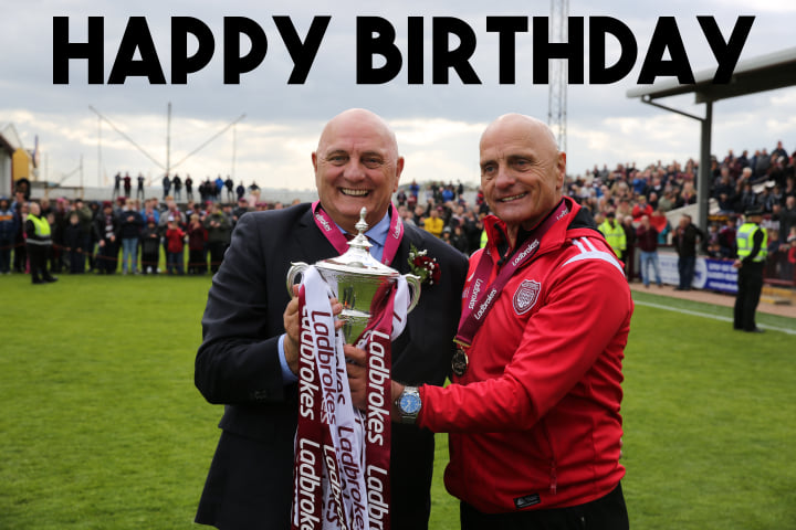Happy 7⃣0⃣th Birthday to Dick and Ian Campbell! Everyone at Arbroath FC would like to wish Dick and Ian Campbell a very Happy 70th Birthday! We hope both gentleman have a wonderful Birthday with their family and friends! Happy Birthday! 🎂