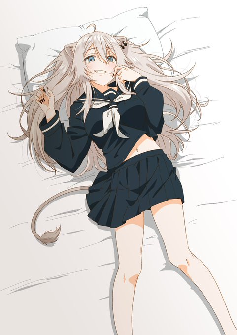 んんんんおきたあああああああああ 今日少しだけでも進めたい…  これはセーラー服ししろん再掲絵!!!! 健全な絵ですはい!!!!