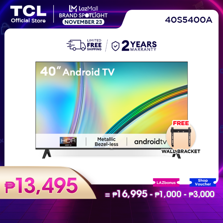 ‼TCL 40 Inch FHD Smart Android TV‼
🛒SHOP NOW!➡ bit.ly/3sUcDnE
🛒SHOP NOW!➡ bit.ly/3sUcDnE
₱17,495.00

#LazadaFinds
#LazadaPH
#SureKaSaLazada
#NasaLazadaYan
#AldenForLazada
#KathForLazada
#LazadaSulitSweldoSale
#LazadaPH1111
#LazadaBudolFestival
#TCLTV