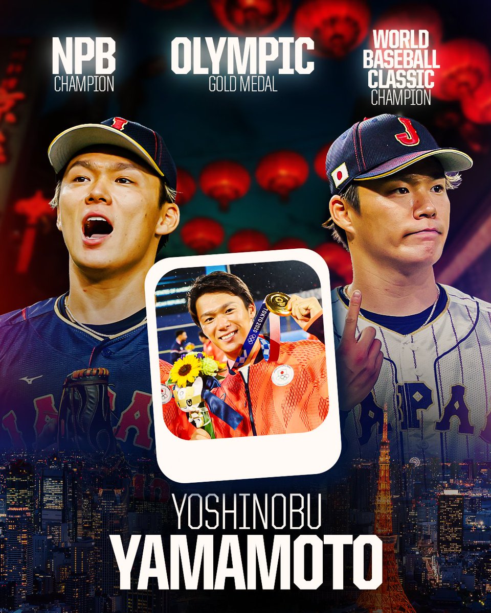 Yoshinobu Yamamoto has won everywhere he has played. 👀 As of Tuesday, MLB teams are officially able to negotiate with him.