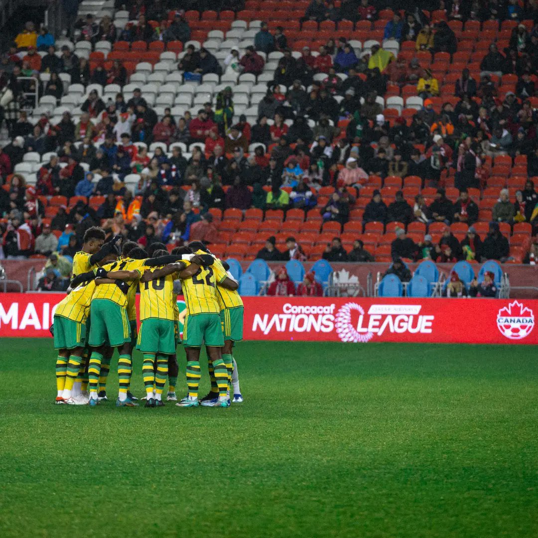 JHallJNM24's tweet photo. 🚨 The Boyz qualify for Copa! 🇯🇲

A blockbuster encounter at BMO Field sees Jamaica secure a 2-3 victory over Canada to advance from the Nations league quarterfinal and secure their spot in next year’s Copa America. 🇯🇲⚽️

#CopaAmerica #NationsLeague #JAMCAN https://t.co/VQdG2N6RtF