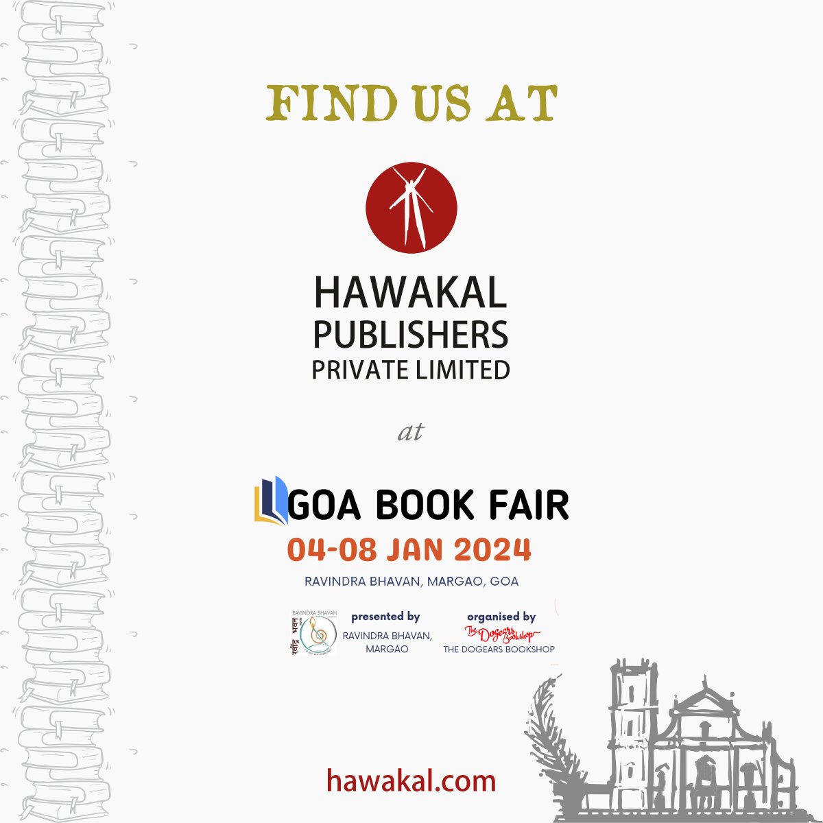 A handful of new titles will arrive, and we will join the festivities around books and literature from early next year. Find us at the Second Edition of the Goa Book Fair from Jan 4 to Jan 8, 2024.

We are very excited about the show!

#Goa #GoaBookFair #BookFair #GoGoa