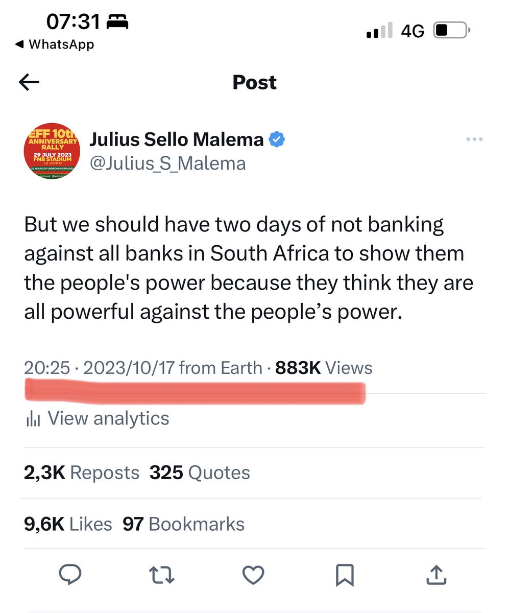 We have, not in so many words, warned about this recently, and you insulted us, something you do with ease without a thought process. All of a sudden, nywee nywee ⁦<a href="/EFFSouthAfrica/">Economic Freedom Fighters</a>⁩ must visit the Reserve Bank.🤷🏿‍♂️
