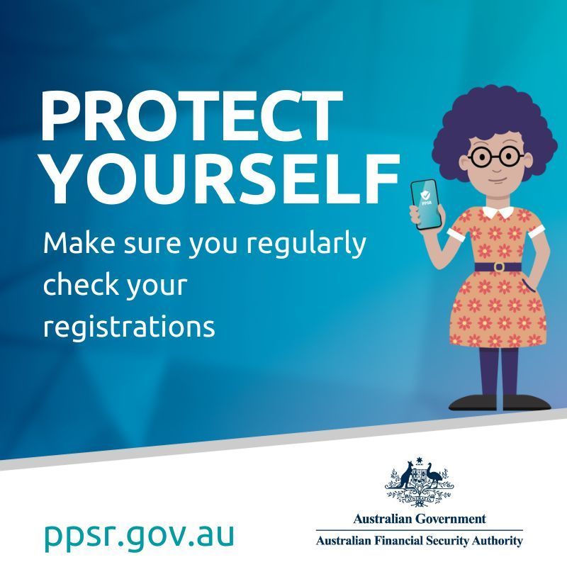 AFSA_gov_au's tweet photo. A PPSR company search, known as a grantor search, is often conducted by lenders as part of a credit check.

Protect your small business interests and remember to occasionally check what they have listed on the PPSR. 

Learn more: https://t.co/NhO29xIXFZ 

#PPSR https://t.co/vIaCk0Ss1v