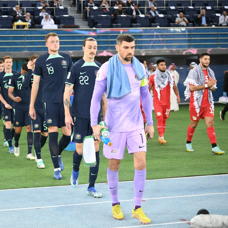 Socceroos's tweet photo. 🎙️ @MatyRyan credits ‘great collective effort’ in tough Palestine win

The skipper provides an honest assessment after our hard-fought victory this morning.

📰 Read more 👇

#PLEvAUS #Socceroos