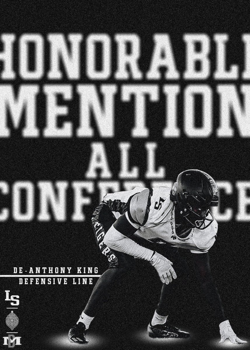 lstigerfootball's tweet photo. Congrats to @DeanthonyKing43 for being named to the Suburban Silver All-Conference Team as a Honorable Mention Defensive Lineman. https://t.co/7HExiiE0cF