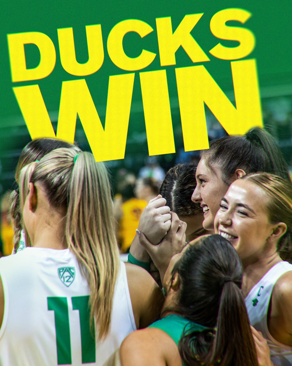 All work.

<a href="/OregonVB/">Oregon Volleyball</a> defeats USC 3-1 in their final regular season home match. #GoDucks