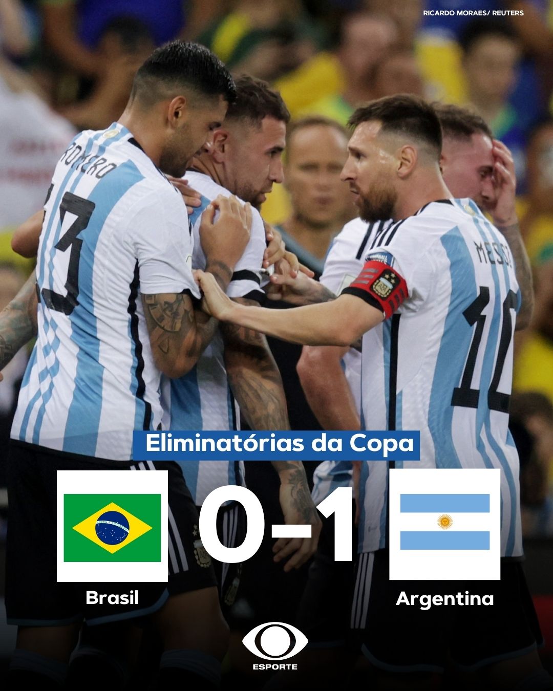 Lance! on X: EU NÃO AGUENTO MAIS! 😭😭😭 🇧🇷 0️⃣🆚1️⃣ 🇦🇷 nas  Eliminatórias da Copa 🇧🇷 0️⃣🆚1️⃣ 🇦🇷 no futebol de cegos no Parapan  🇧🇷 0️⃣🆚3️⃣ 🇦🇷 na Copa do Mundo Sub-17