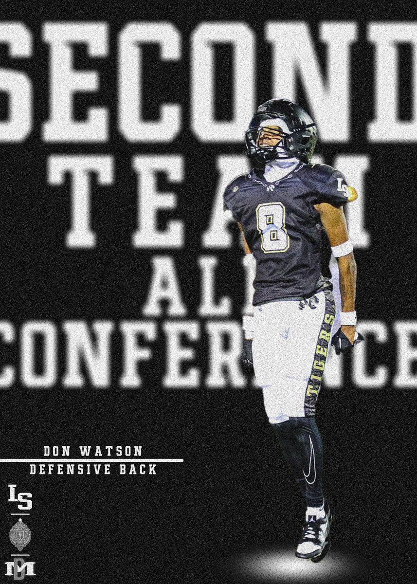 lstigerfootball's tweet photo. Congrats to @Don_watsonlll for being named to the Suburban Silver All-Conference 2nd Team as a Defensive Back. https://t.co/rXMMBJG8yT