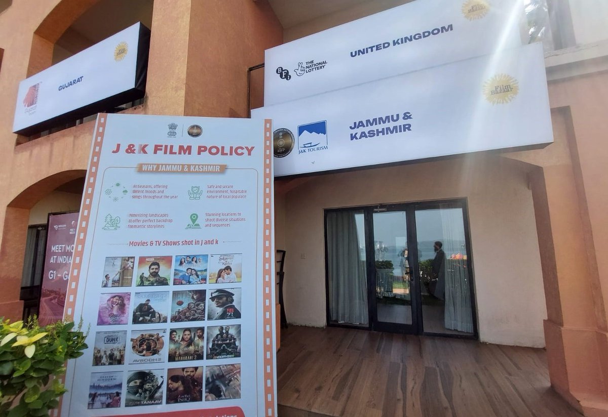 The Directorate of Information and Public Relations (DIPR), J&K, participated in the prestigious 54th IFFI and 17th NFDC Film Bazaar at Goa. The team engaged with international filmmakers, showcasing the main facets of  J&K Film Policy, and addressed their  queries. 
@PMOIndia