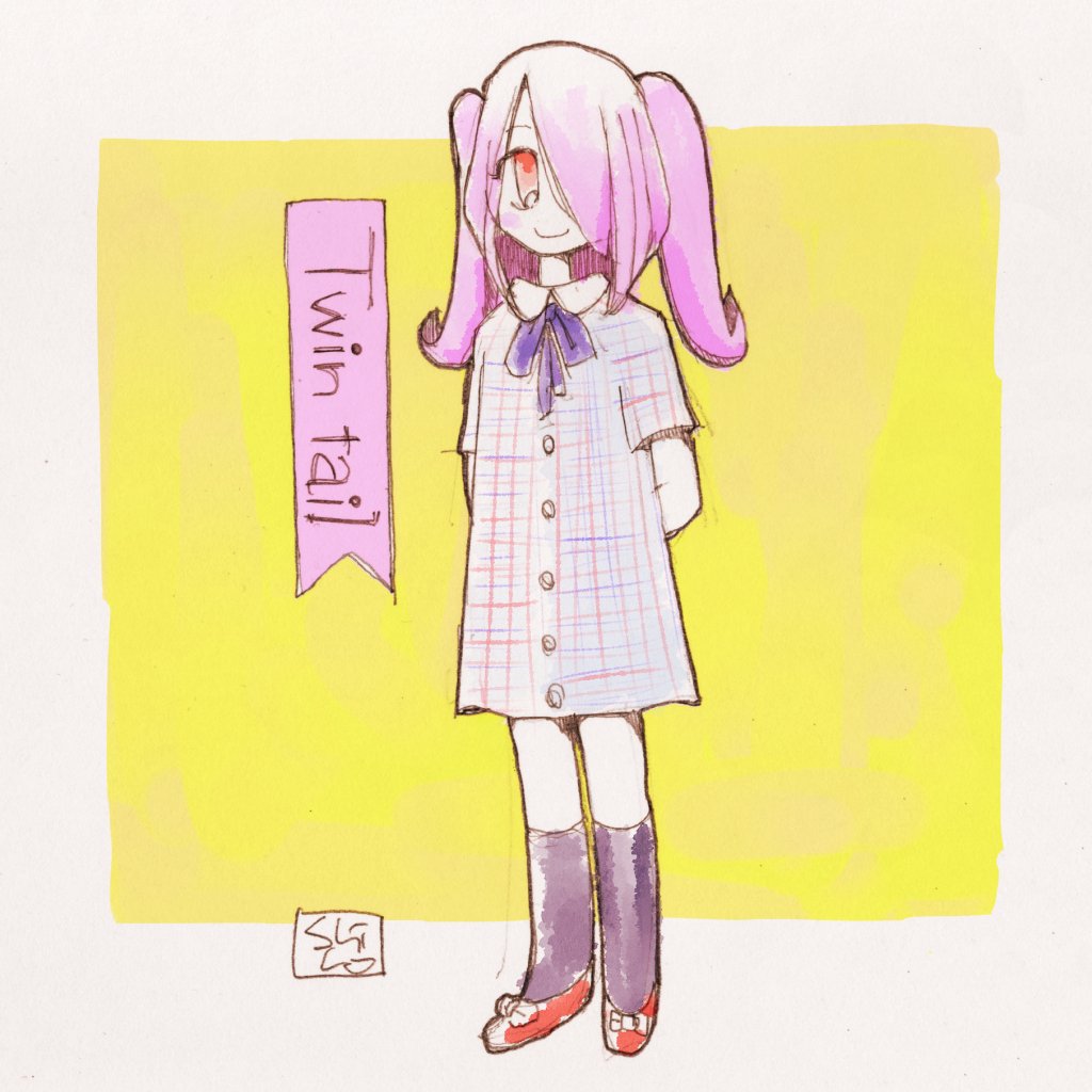 スーシィ・マンババラン 「#いいツインテールの日」|し ろ（ 築 ５ ６ 年 ・ 心 不 全 療 養 中 ）のイラスト