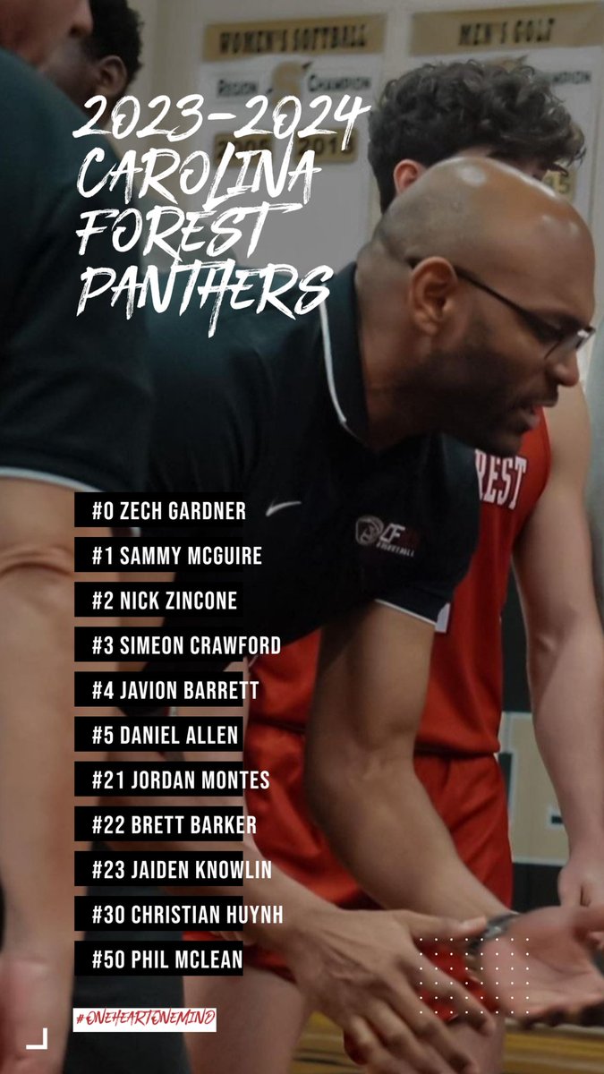 forest_carolina's tweet image. We are excited about these young men and look forward to this season. We open up vs North Myrtle Beach on Tuesday, Nov 28 at home. #OneHeartOneMind