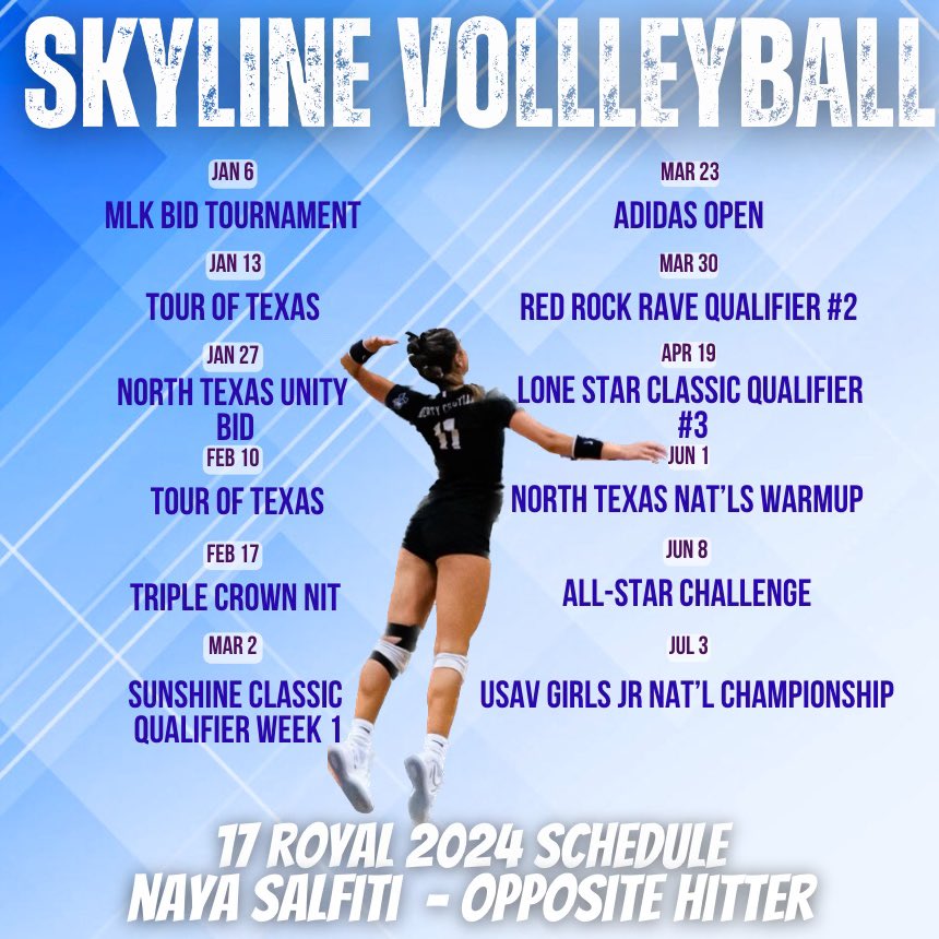 2024 tournament schedule⬇️