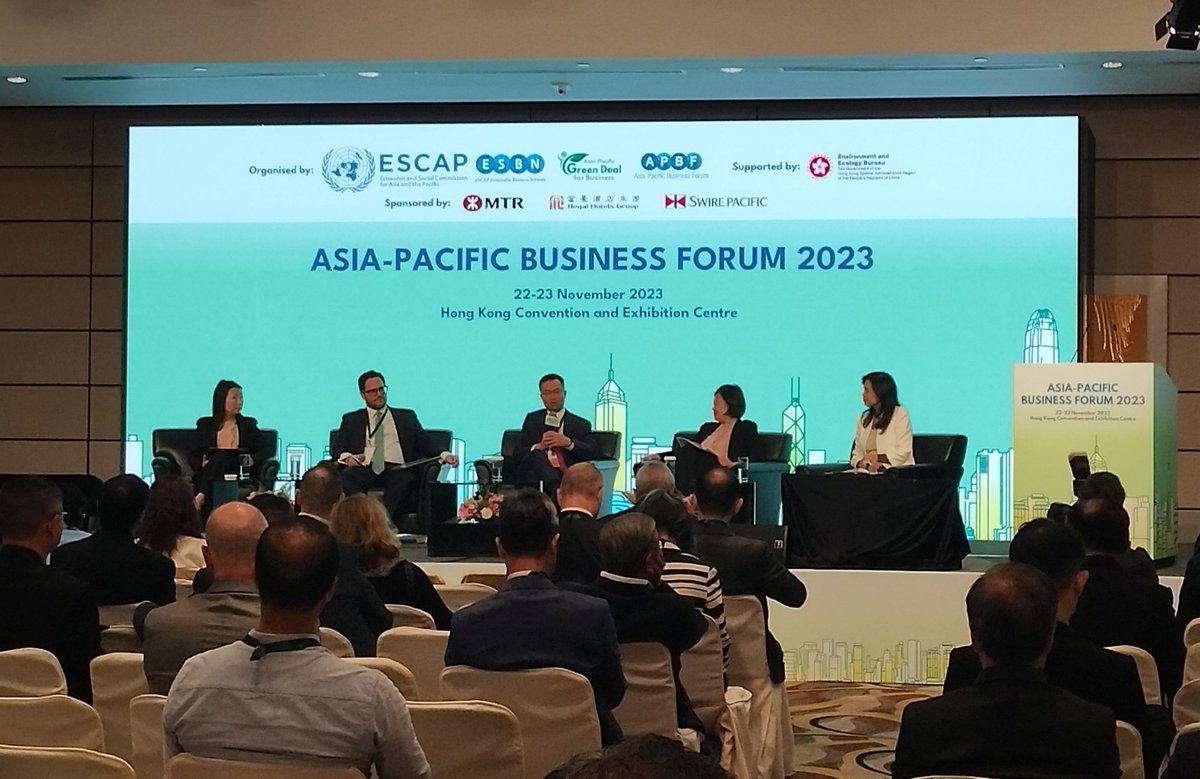 bmccarthy0's tweet photo. @UNESCAP #APBF2023
Currently hearing about the interface between investors, governments, and exchanges and how it can enhance #greenfinance.
https://t.co/ujkKEJhnDT https://t.co/FYbDh7A8pe