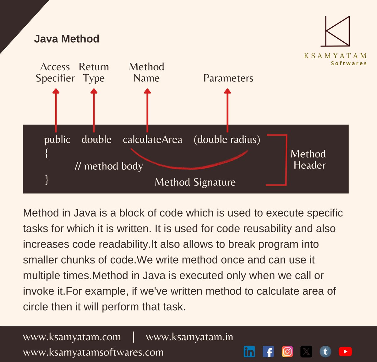 ksamyatam's tweet photo. Visit https://t.co/ZCicdORW4O | https://t.co/6zNvcPE2lj | https://t.co/oB9nllZxhd

Follow @ksamyatam

#ksamyatam #ksamyatamsoftwares

#keywords #javakeyword #coding #java #javascript #android #programming #programmer #coder #codingquotes #techquotes #coder #html #CSS
#PythonAi https://t.co/FNaUebzGT2
